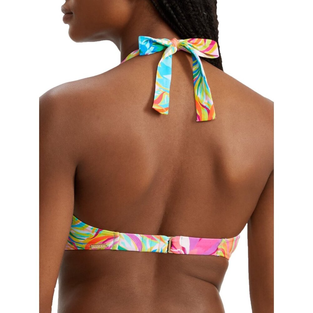 Sunsets LOTUS Brandi Bralette Halter Bikini Swim Top US D Cup BRAND NEW NWT - Picture 2 of 7